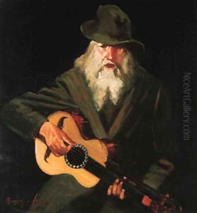 Hobo Musician by George Luks