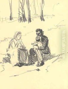 Park Scene by George Luks