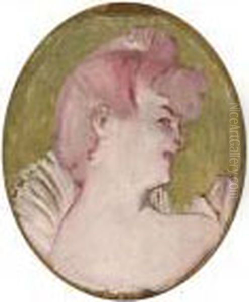 Portrait De Femme (medaillon
Pour La Decoration Du Salon De La Maison De La Rue D'amboise, Paris) - view 1