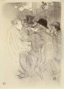 "au Moulin Rouge: Un Rude! Un Vrai Rude!" by Henri De Toulouse-Lautrec
