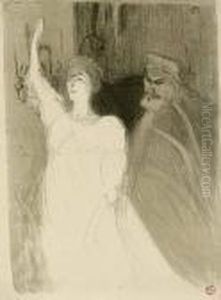 Bartet Et Mounet-sull by Henri De Toulouse-Lautrec