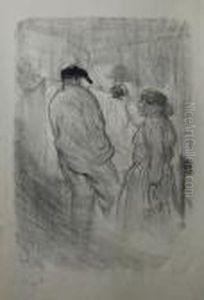 Au Theatre-libre : Antoine Dans L'inquietude by Henri De Toulouse-Lautrec