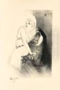 A La Renaissance : Sarah Bernhardt Dans < Phedre >. 1893 by Henri De Toulouse-Lautrec
