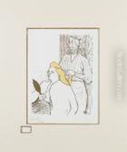 Le Coiffeur-programme De Theatre Libre (wittrock 15) by Henri De Toulouse-Lautrec