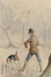 Chasseur Et Chien by Henri De Toulouse-Lautrec