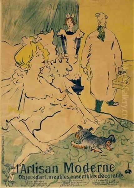 L'artisan Moderne Colorlithograph - view 1