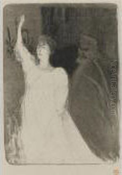 Bartet Et Mounet-sully Dans Antigone (delteil 53; Wittrock 45; Adriani 41) - view 1