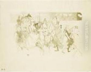 Une Redoute Au Moulin Rouge (w.42) by Henri De Toulouse-Lautrec