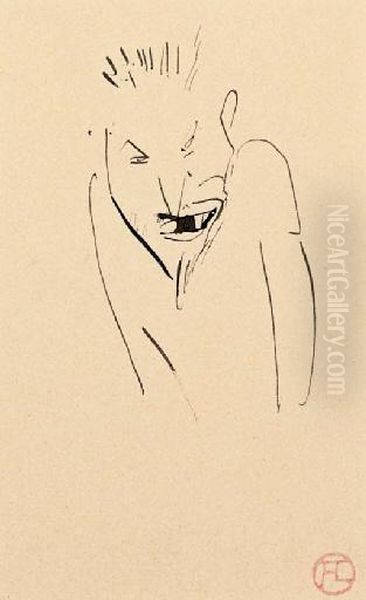 Buste D'homme De Face, Barbe En Pointe - view 1