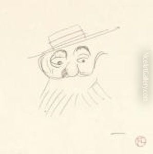 Charge D'un Monsieur A Arcachon by Henri De Toulouse-Lautrec