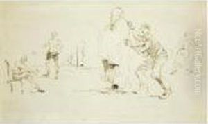 Sur La Plage by Henri De Toulouse-Lautrec