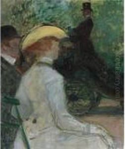 Au Bois De Boulogne by Henri De Toulouse-Lautrec