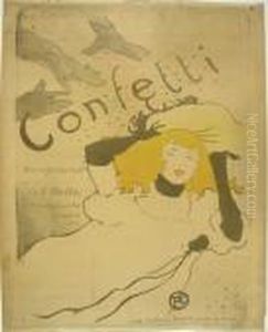 Confetti. Affiche by Henri De Toulouse-Lautrec