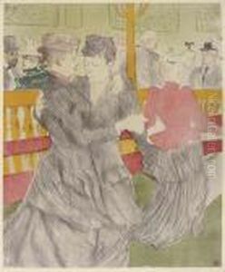 La Danse Au Moulin Rouge (adr. 208; W. 181) by Henri De Toulouse-Lautrec