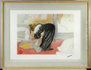 Al Despertar by Henri De Toulouse-Lautrec