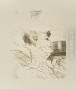 Yvette Guilbert, Saluant Le Public by Henri De Toulouse-Lautrec