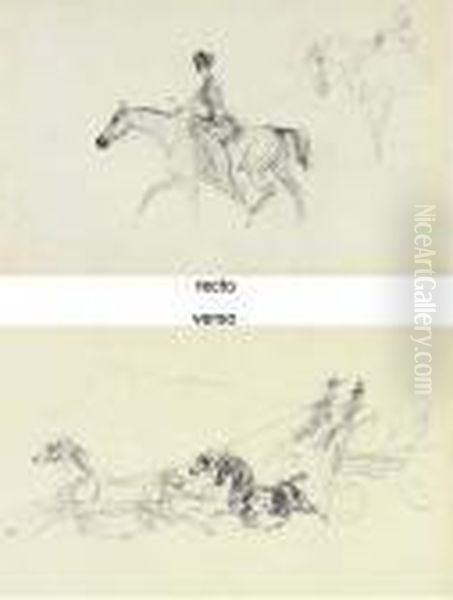 Attelage A Quatre (recto); Amazone (verso) - view 1