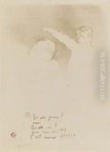 Aux Varietes: Mademoiselle Lender Et Brasseur by Henri De Toulouse-Lautrec
