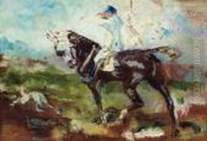 Cavalier Suivant Une Chasse A Courre by Henri De Toulouse-Lautrec