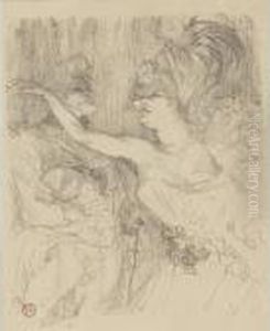 Guy Et Mealy, Dans 'paris Qui Marche' by Henri De Toulouse-Lautrec