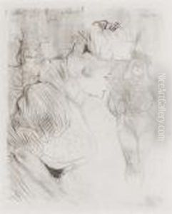Lender Saluant by Henri De Toulouse-Lautrec