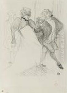 Rejane Et Galipaux, Dans Madame Sans-gene (w. 44) by Henri De Toulouse-Lautrec
