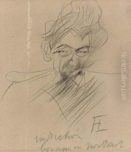 Portrait D'homme by Henri De Toulouse-Lautrec