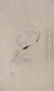 Portrait D'homme by Henri De Toulouse-Lautrec