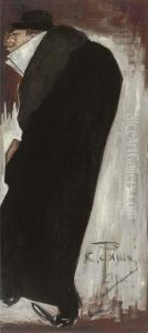 A Man In A Coat by Henri De Toulouse-Lautrec