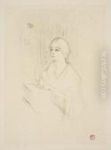 Yahne Dans Sa Loge by Henri De Toulouse-Lautrec