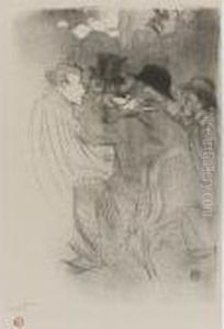 Au Moulin Rouge, Un Rude!...un Vrai Rude! (d. 45; A. 48; W. 35; Adr. 50) by Henri De Toulouse-Lautrec