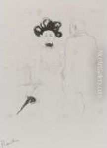 Yahne Et Antoine, Dans 'l'age Difficile' (d. 112; A. 117; W. 92; Adr. 106) by Henri De Toulouse-Lautrec