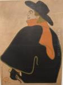 Aristide Bruant Dans Son Cabaret (w. P.9) by Henri De Toulouse-Lautrec