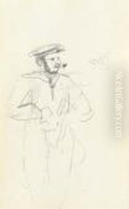 Marin Fumant by Henri De Toulouse-Lautrec