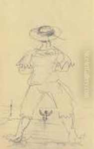 Baigneur De Dos by Henri De Toulouse-Lautrec
