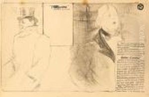 Oscar Wilde Et Roman Coolus by Henri De Toulouse-Lautrec