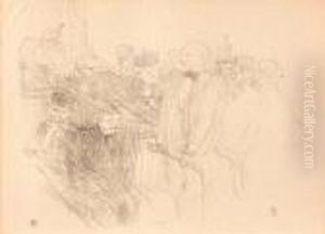 Process Arton 2ieme Planche. A La Cour D'assise by Henri De Toulouse-Lautrec