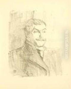 Lucien Guitry by Henri De Toulouse-Lautrec
