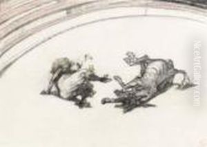 Au Cirque: Clownesse by Henri De Toulouse-Lautrec