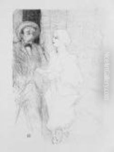 Yahne Et Mayer, Dans L'age Difficile by Henri De Toulouse-Lautrec