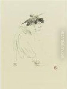 Petit Fille Anglaise, Miss Dolly, Au Star (d. 274; A. 367; W. 324; Adr. 351) by Henri De Toulouse-Lautrec