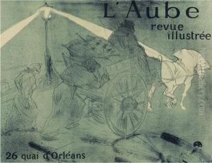 L'aube by Henri De Toulouse-Lautrec