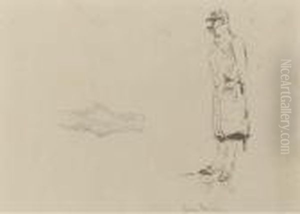 Jolie Temps (recto), Etude Pour Cheval (verso) - view 1