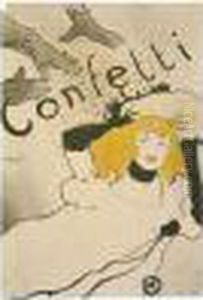 Confetti. Affiche. 1894. by Henri De Toulouse-Lautrec