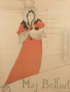 May Belfort (wittrock P14) by Henri De Toulouse-Lautrec