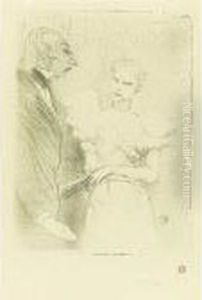 Brandes Et Leloir, Dans 'cabotins' (d. 62; A. 66; W. 53; Adr. 68) by Henri De Toulouse-Lautrec