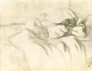 Femme Couchee, Reveil (d. 182; A. 203; W. 158; Adr. 172) by Henri De Toulouse-Lautrec