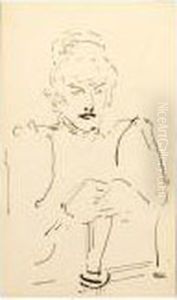 Bar Maid by Henri De Toulouse-Lautrec