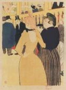 Au Moulin Rouge by Henri De Toulouse-Lautrec