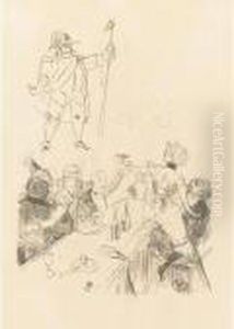 Le Suisse, Menu (d. 199; A. 223; W. 174; Adr. 198) by Henri De Toulouse-Lautrec